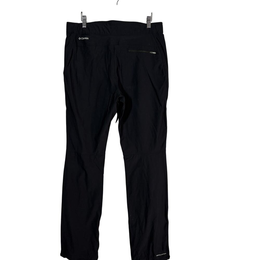 Columbia Lightweight Ski Pant Uninsulated Clip Belt Zip Pocket Black Athletic 34